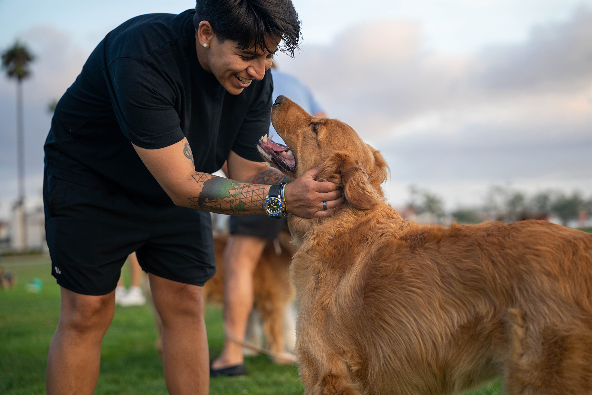 ari-with-golden-retreiver
